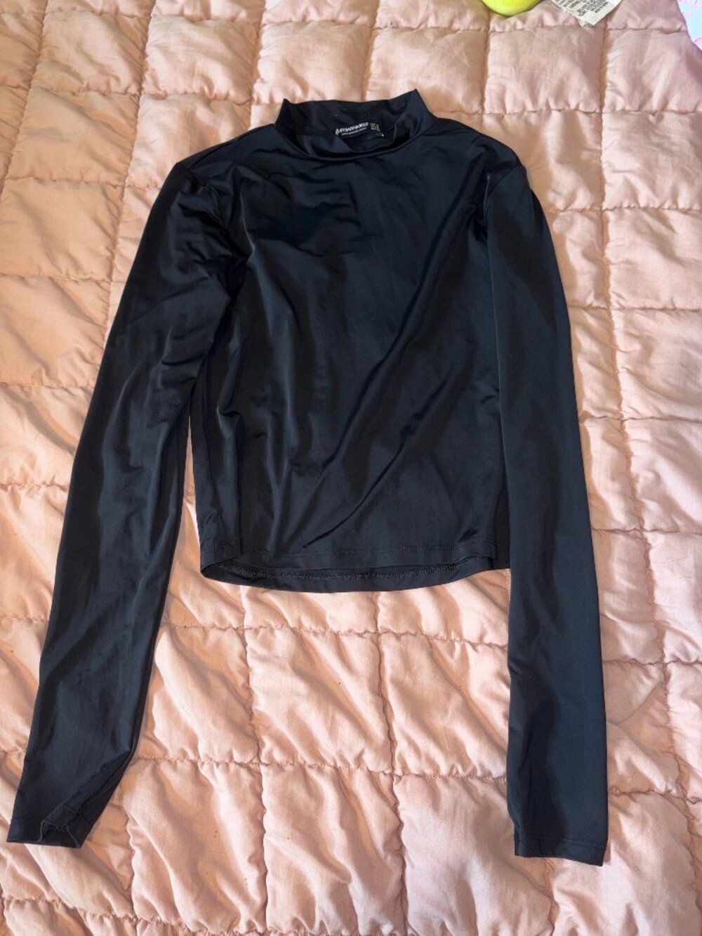 Mock Neck Long Sleeve Top